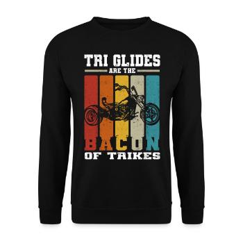 Triker - Unisex Pullover - Schwarz - Vorne - Alina (178cm) & Michal (187cm)