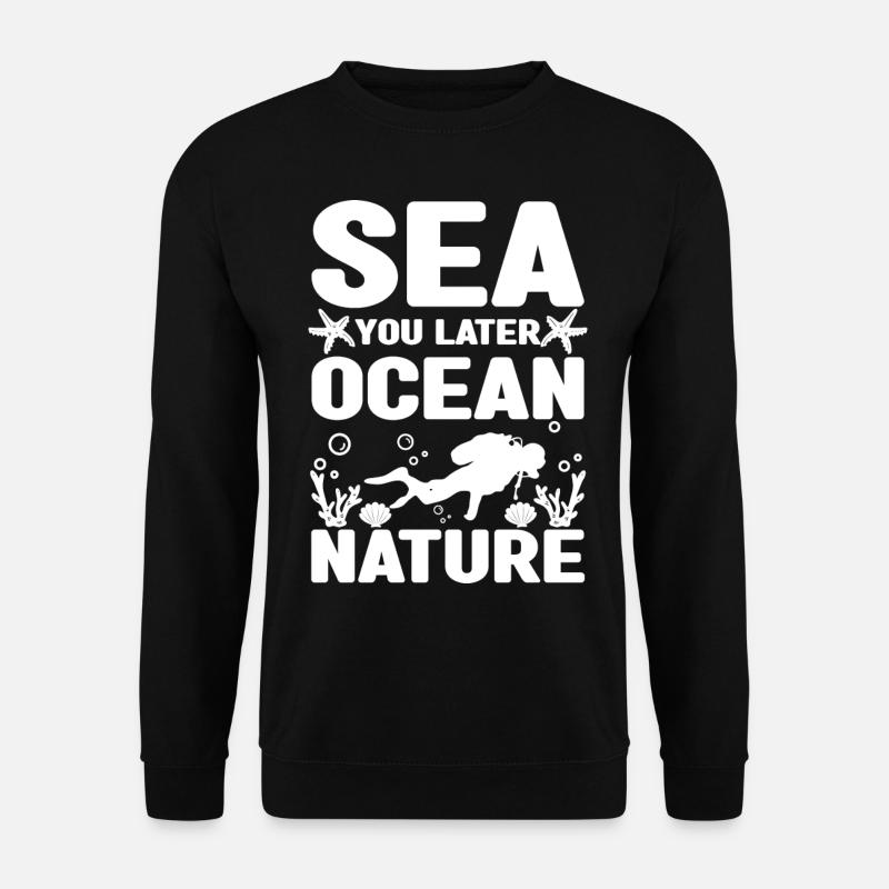 Meeresbiologie Beruf | Meeresbiologe Geschenkidee - Unisex Pullover - Schwarz