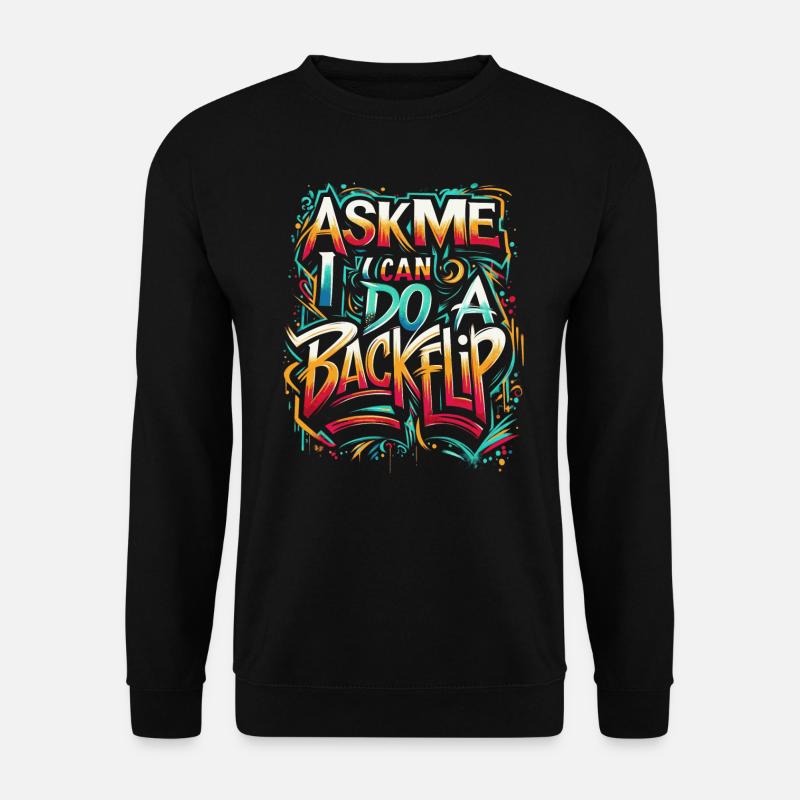 Backflip Graffiti Streetwear - Unisex Pullover - Schwarz