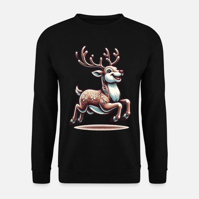 Renne Noël Noël - Sweat-shirt Unisexe - noir