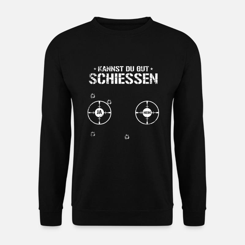 Biathlon Wintersport - Unisex Pullover - Schwarz