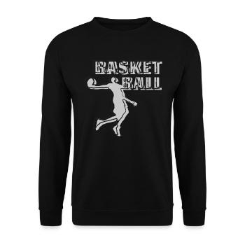 Sports Basketball - Sweat-shirt Unisexe - noir - Devant - Alina (178cm) & Michal (187cm)