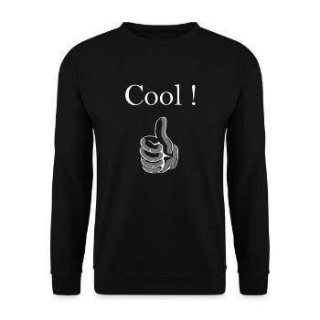 Cool les pouces! - Sweat-shirt Unisexe - noir - Devant - Alina (178cm) & Michal (187cm)