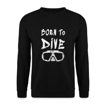 Né à plongeurs utilisé - Sweat-shirt Unisexe - noir - Devant - Alina (178cm) & Michal (187cm)