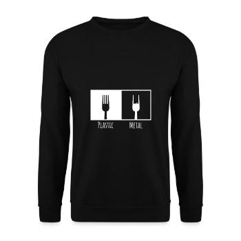 Metal Heavy Metal Musim Gothic Death Metal - Unisex Pullover - Schwarz - Vorne - Alina (178cm) & Michal (187cm)