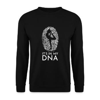 Yogi Yoga Yogalehrer DNA Asana Meditation - Unisex Pullover - Schwarz - Vorne - Alina (178cm) & Michal (187cm)