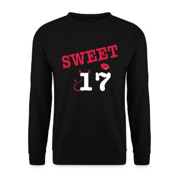 Sweet 17 - Unisex Sweatshirt - black - Front - Alina (178cm) & Michal (187cm)