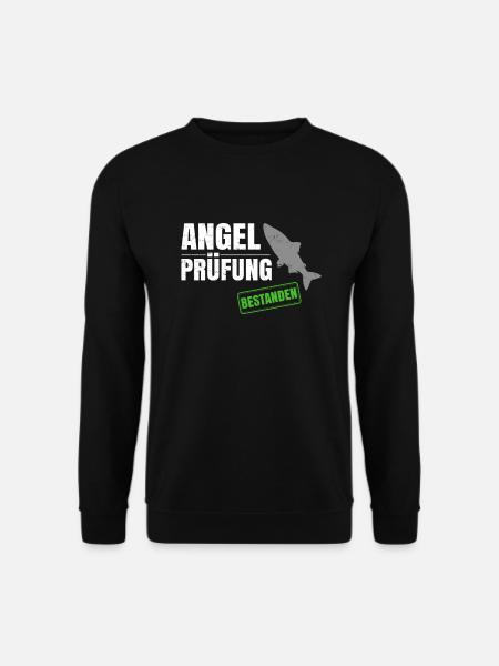 Angelschein und Angelprüfung Bestanden - Unisex Pullover - Schwarz