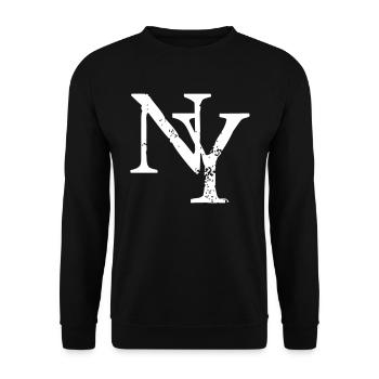 NY - New York - Chemise de danse - Sweat-shirt Unisexe - noir - Devant - Alina (178cm) & Michal (187cm)