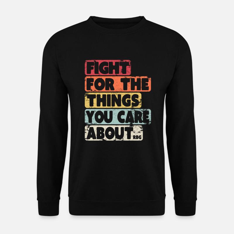 Notorious RBG, Ruth Feminist Design. Retro, - Unisex Sweatshirt - black
