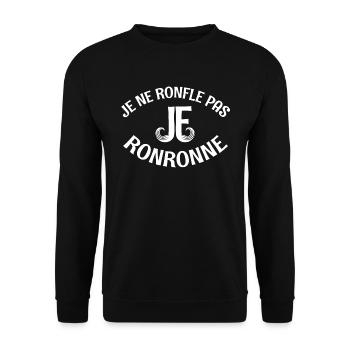 papa renfleur - Sweat-shirt Unisexe - noir - Devant - Alina (178cm) & Michal (187cm)
