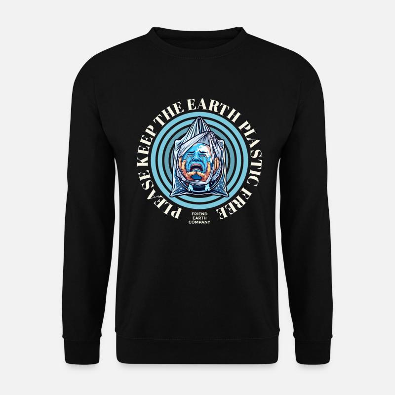 Plastic-free soil - Unisex Sweatshirt - black