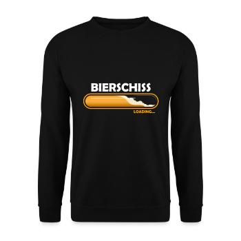 Bierschiss - Unisex Pullover - Schwarz - Vorne - Alina (178cm) & Michal (187cm)