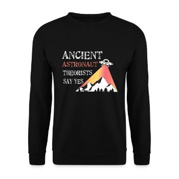 Antike Aliens - Unisex Pullover - Schwarz - Vorne - Alina (178cm) & Michal (187cm)