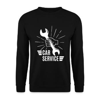 Auto mécanicien - Sweat-shirt Unisexe - noir - Devant - Alina (178cm) & Michal (187cm)