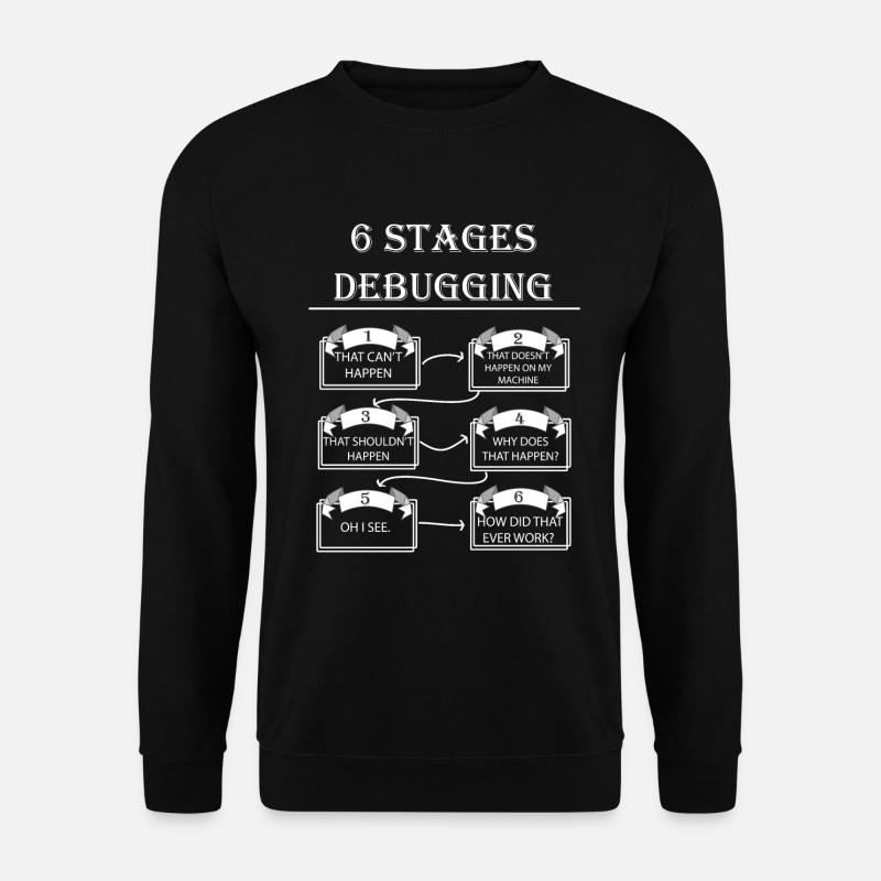 Debugging - Sweat-shirt Unisexe - noir