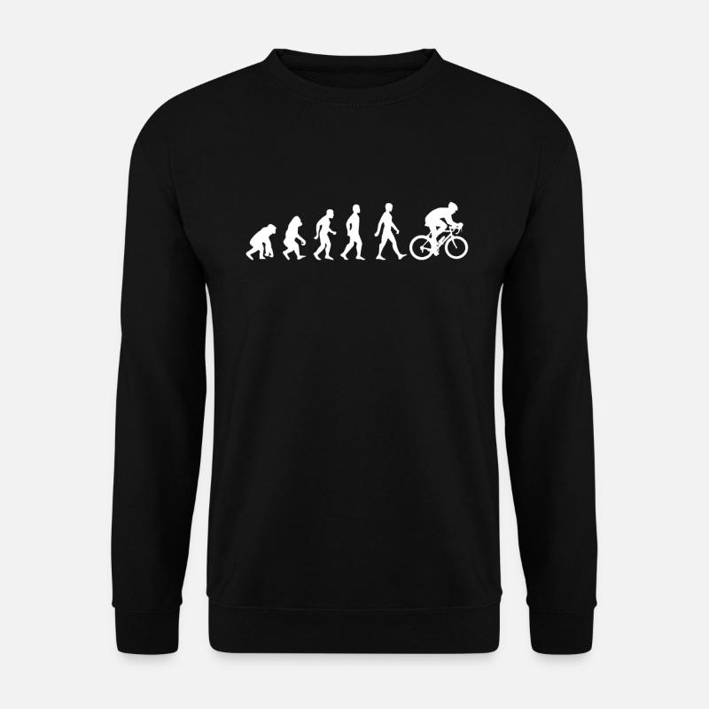 Radfahrer Evolution - Unisex Pullover - Schwarz