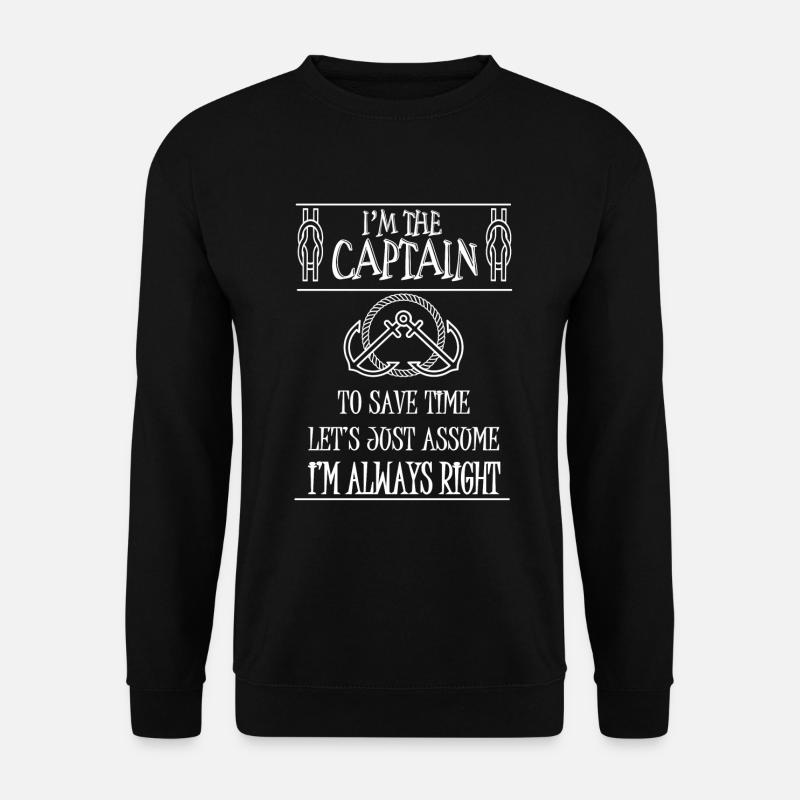 Ich Bin der Kapitän - Unisex Pullover - Schwarz