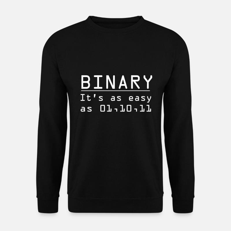 Binary - Unisex Sweatshirt - black