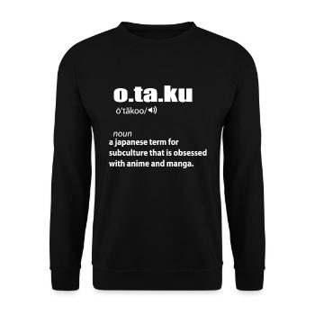 Otaku - Unisex Pullover - Schwarz - Vorne - Alina (178cm) & Michal (187cm)