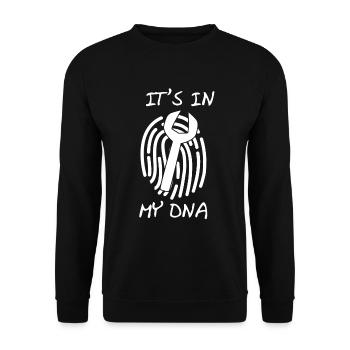 Mechanic DNA - Unisex Sweatshirt - black - Front - Alina (178cm) & Michal (187cm)