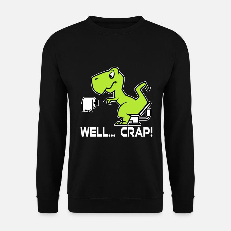 Dino Lustig Klopapier - Unisex Pullover - Schwarz