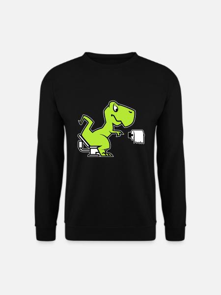T-Rex Toilettes - Sweat-shirt Unisexe - noir