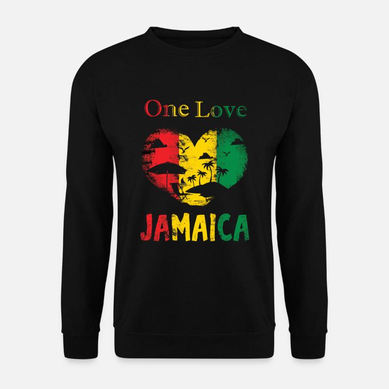 Jamaica One Love - Unisex Pullover - Schwarz