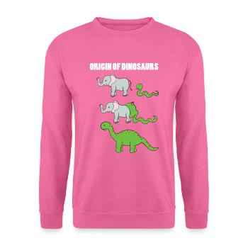 Entstehung von Dinos - Unisex Pullover - Pink - Vorne