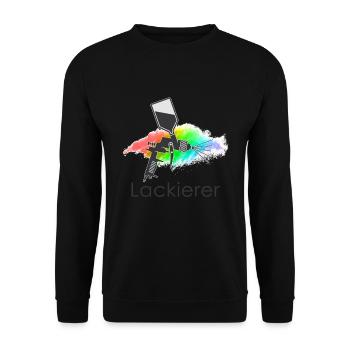Lackierer - Unisex Pullover - Schwarz - Vorne - Alina (178cm) & Michal (187cm)