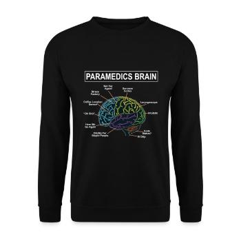 Paramedics thoughts - Unisex Sweatshirt - black - Front - Alina (178cm) & Michal (187cm)