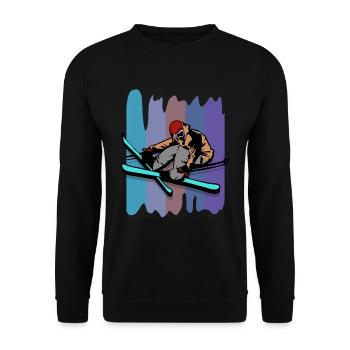 Ski acrobatique - Sweat-shirt Unisexe - noir - Devant - Alina (178cm) & Michal (187cm)