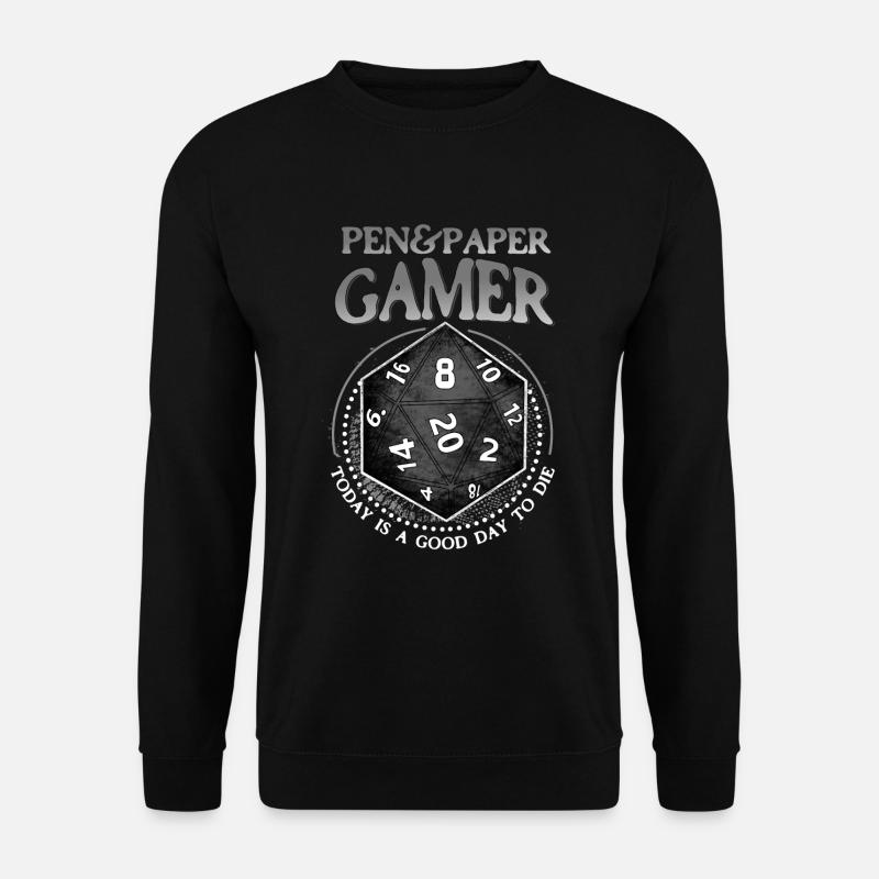 Pen & Paper RPG Gamer - Unisex Pullover - Schwarz