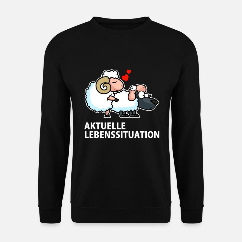 Current life situation Funny - Unisex Sweatshirt - black