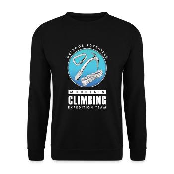 Mountaineer expedition - Unisex Sweatshirt - black - Front - Alina (178cm) & Michal (187cm)
