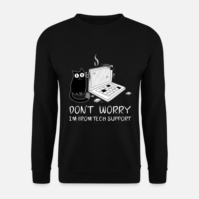 Tech Support Lustig - Unisex Pullover - Schwarz