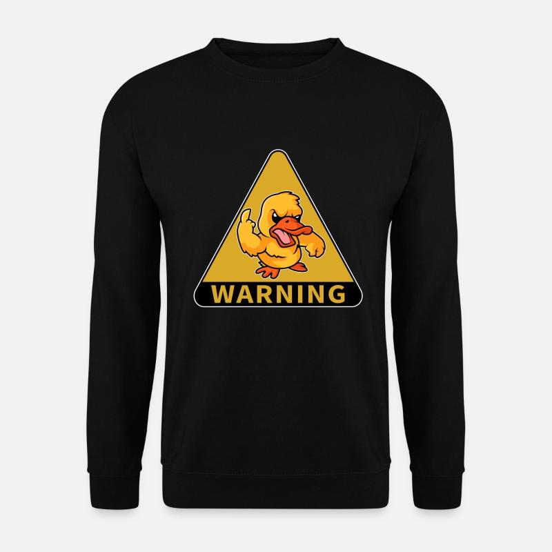 Warnung Vor Ente - Unisex Pullover - Schwarz