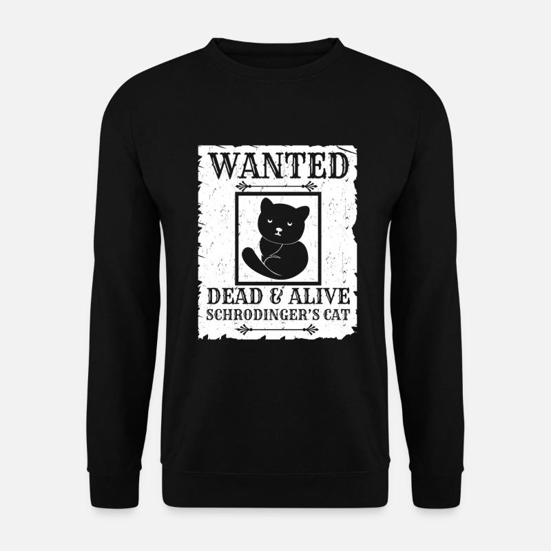 Le chat de Schrödinger - Sweat-shirt Unisexe - noir