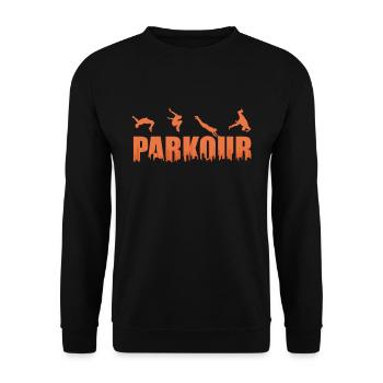 Parkour - Sweat-shirt Unisexe - noir - Devant - Alina (178cm) & Michal (187cm)