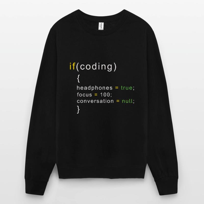 Coder coding Unisex Sweatshirt