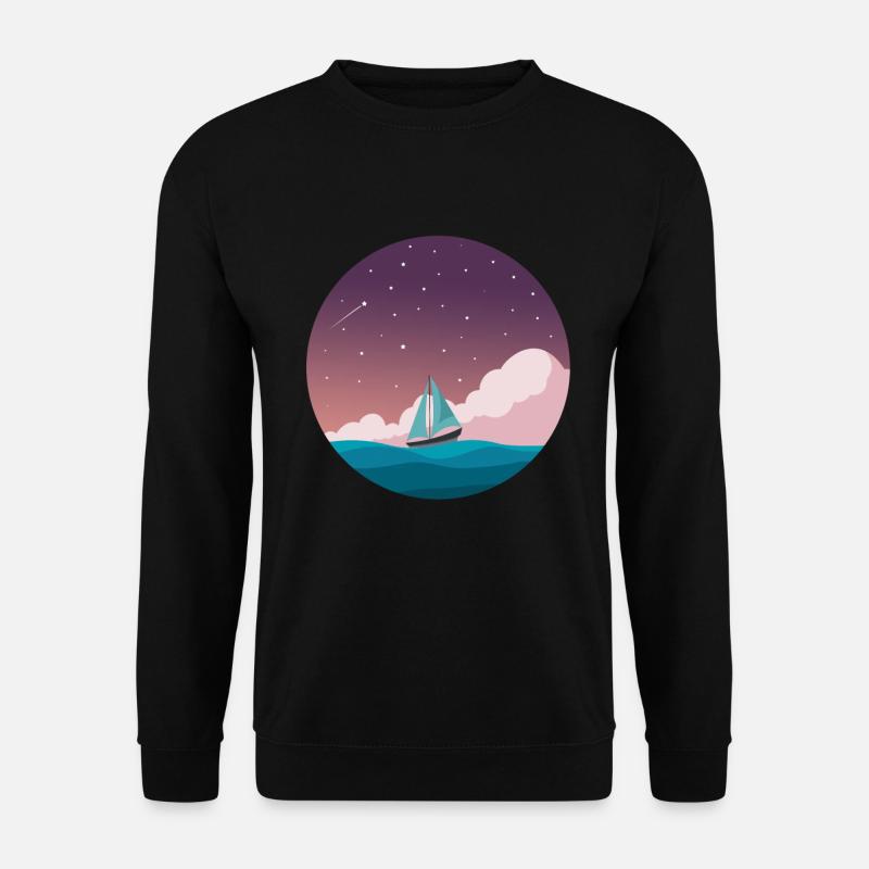 Boot Auf Hoher See - Unisex Pullover - Schwarz