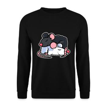 Rats - Sweat-shirt Unisexe - noir - Devant - Alina (178cm) & Michal (187cm)