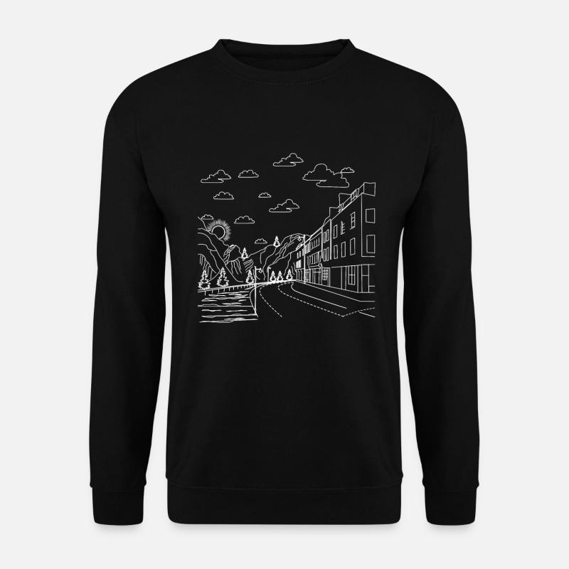 Straßen Szene Künstlerisch - Unisex Pullover - Schwarz