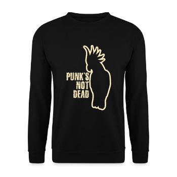 Cacatoès punk - Sweat-shirt Unisexe - noir - Devant - Alina (178cm) & Michal (187cm)