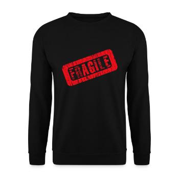 Fragil - Unisex Pullover - Schwarz - Vorne - Alina (178cm) & Michal (187cm)