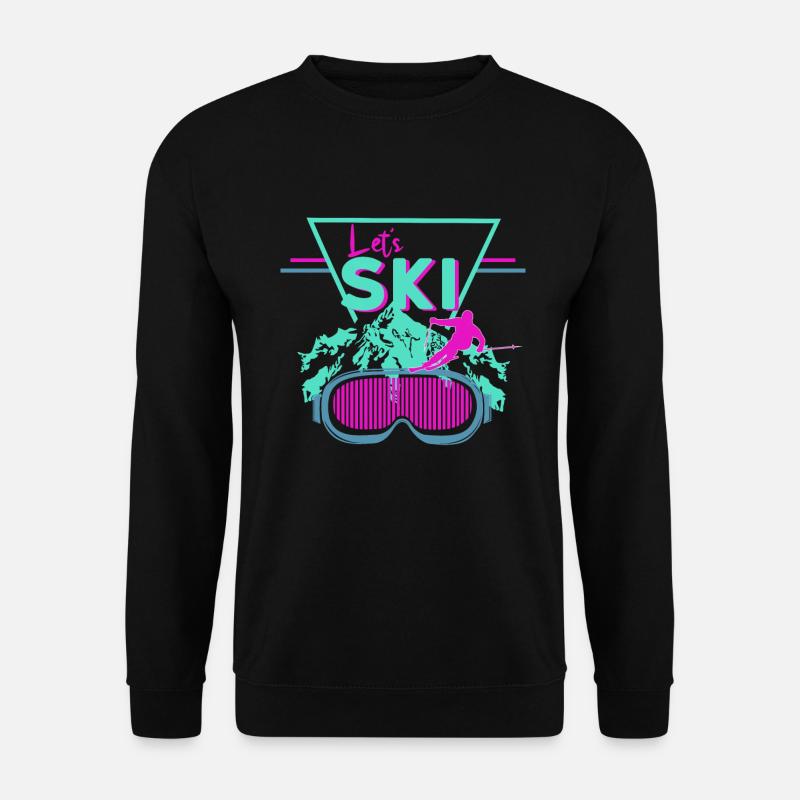 Retro ski - Unisex Sweatshirt - black