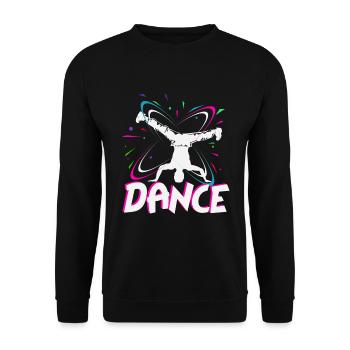 Breakdancer - Unisex Pullover - Schwarz - Vorne - Alina (178cm) & Michal (187cm)