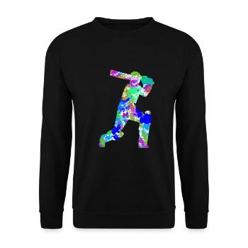 Cricket - Unisex Sweatshirt - black - Front - Alina (178cm) & Michal (187cm)