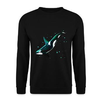 Orca - Sweat-shirt Unisexe - noir - Devant - Alina (178cm) & Michal (187cm)