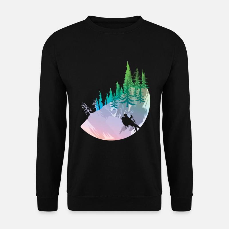 Wanderer Wandertour - Unisex Pullover - Schwarz